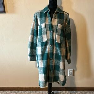 Women’s Flannel Wool Peacoat